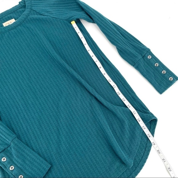 CHASER Long Sleeve Waffle Knit Button Thermal - Picture 8 of 9